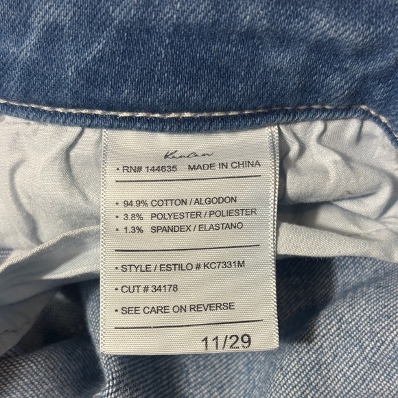 KanCan Estilo Frayed Hem Blue Sraignt Leg Jeans size 11 - Picture 3 of 10